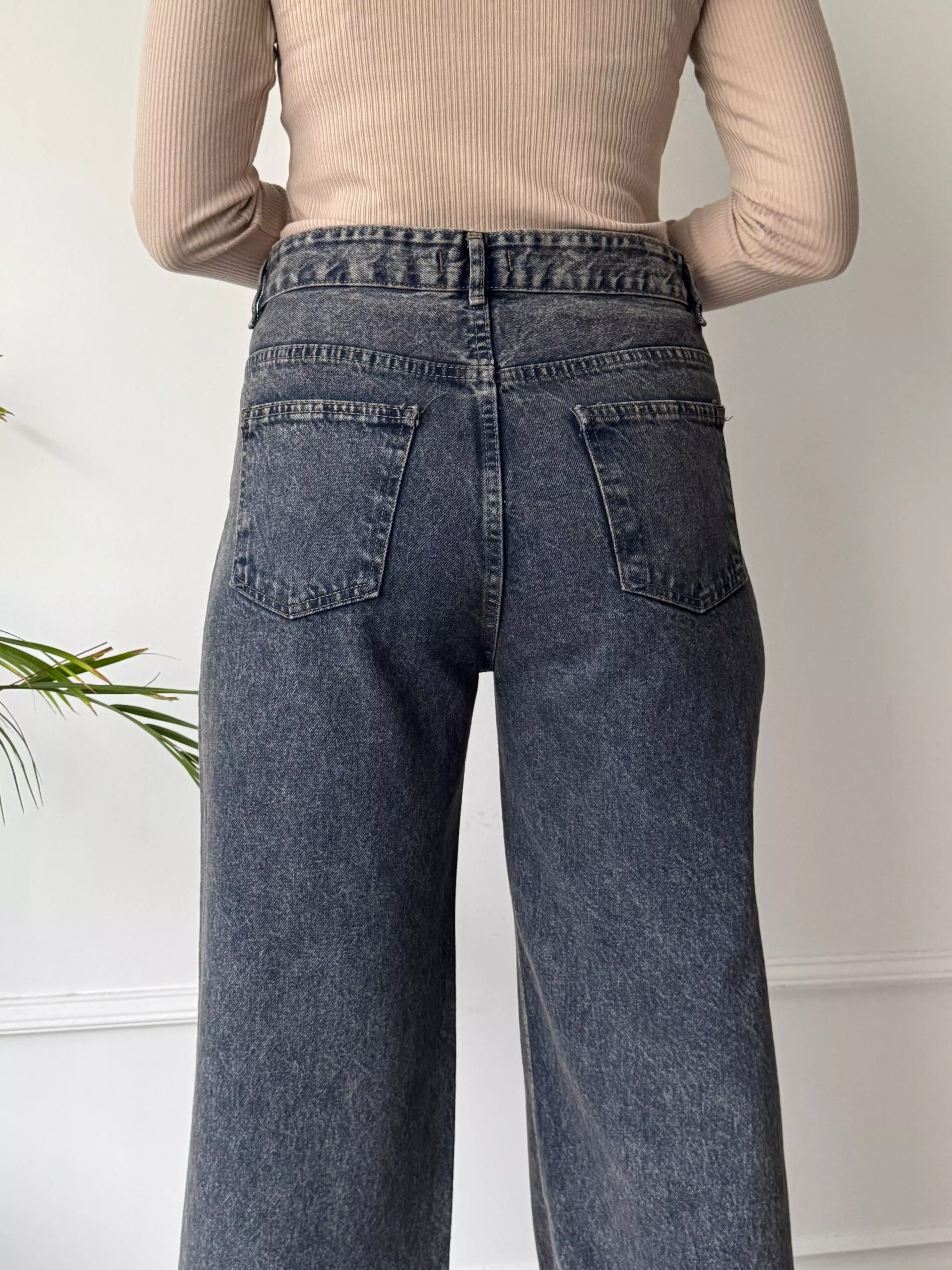 شلوار جین نیم بگ